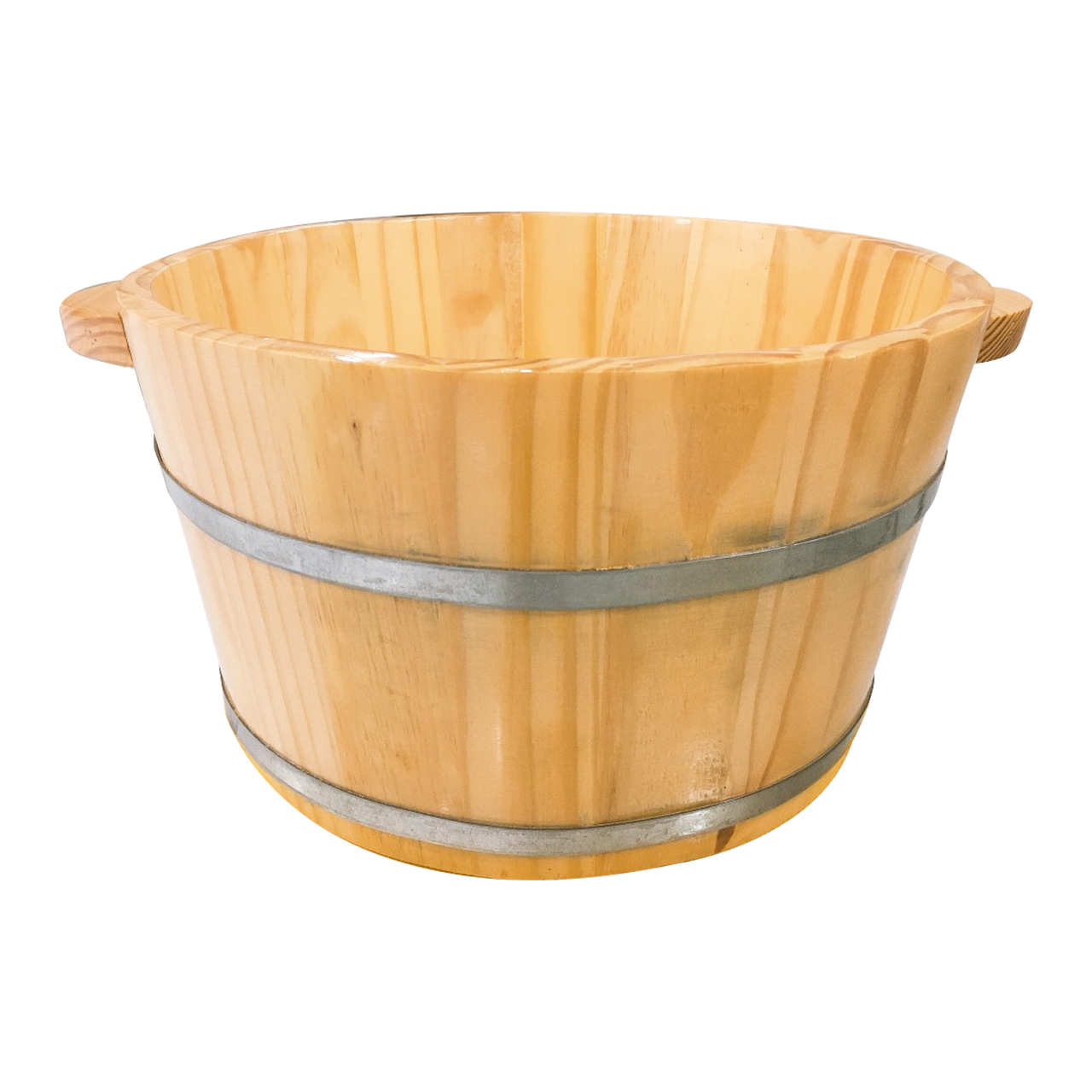 Chậu Ngâm Chân Gỗ (Loại Cao, Có Hạt Massage) Thông Tự Nhiên Cao Cấp