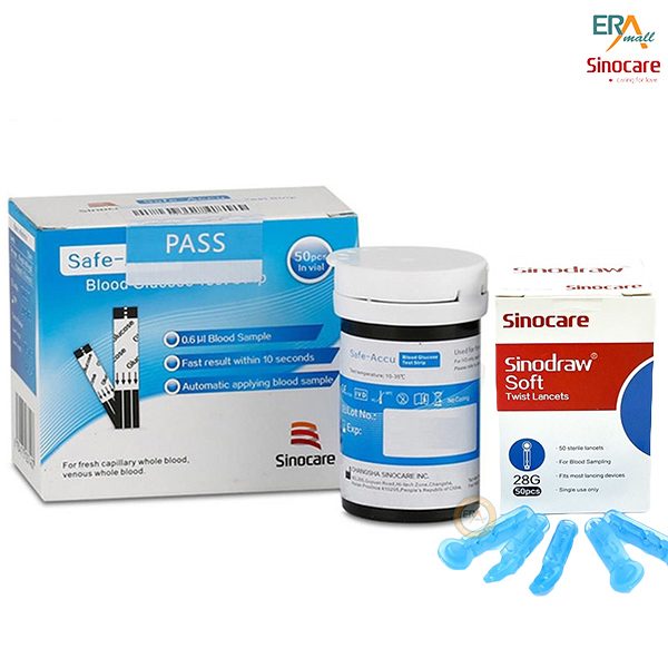 Que Thử Đường Huyết Sinocare Safe Accu