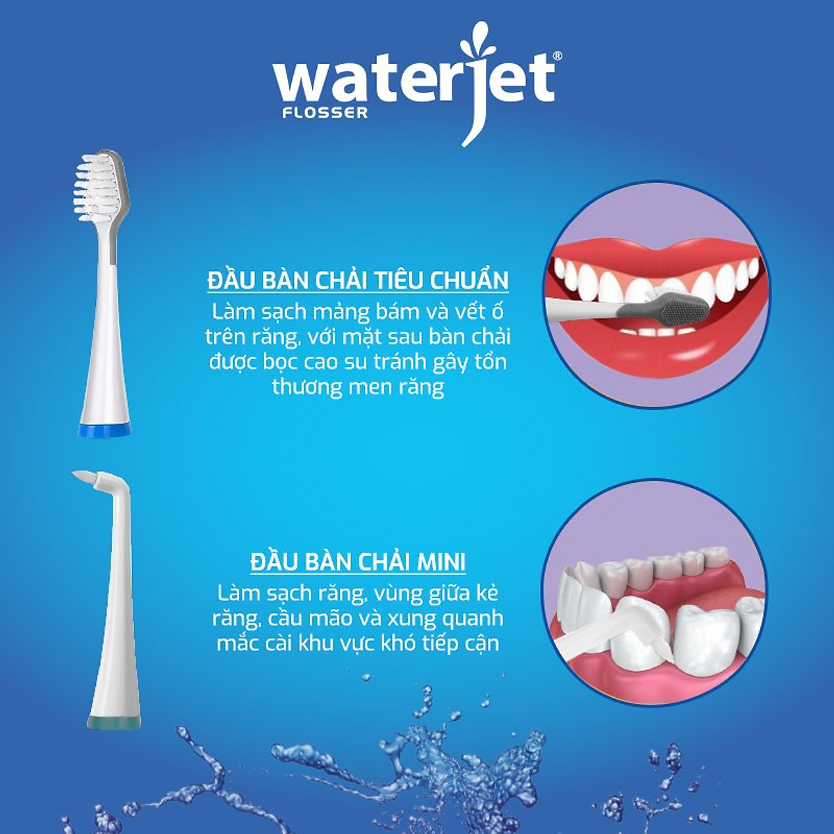 Bàn Chải Điện Sóng Âm Waterjet Sonic Toothbrush