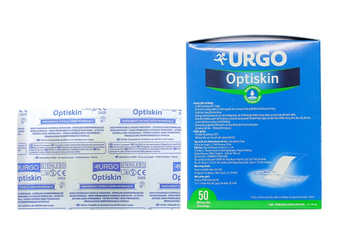 Băng Gạc Vô Trùng Bán Thấm Có Keo Urgo OPTISKIN