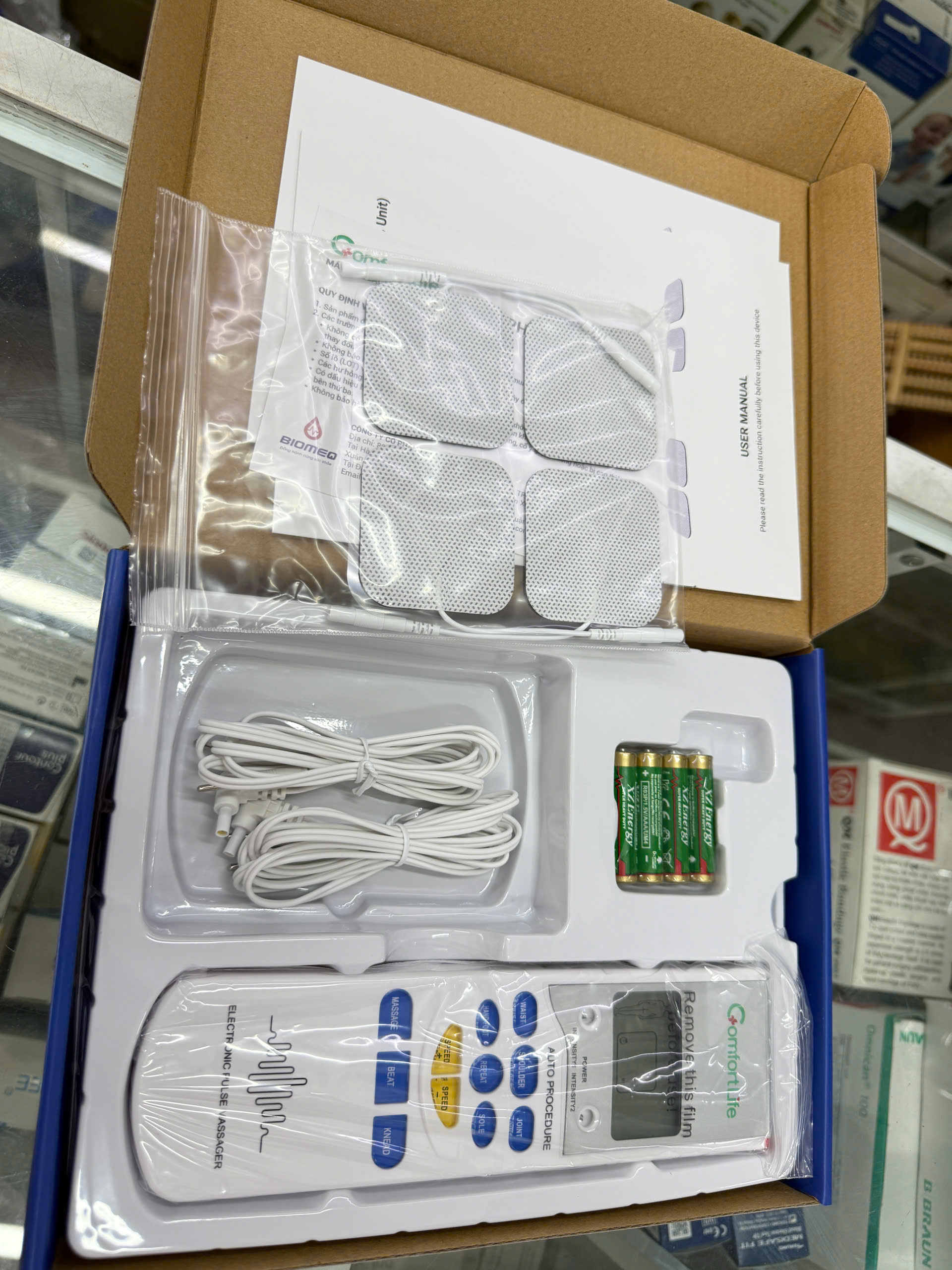 Máy Massage Xung Điện 4 Miếng Dán COMFORT LIFE PL-009A