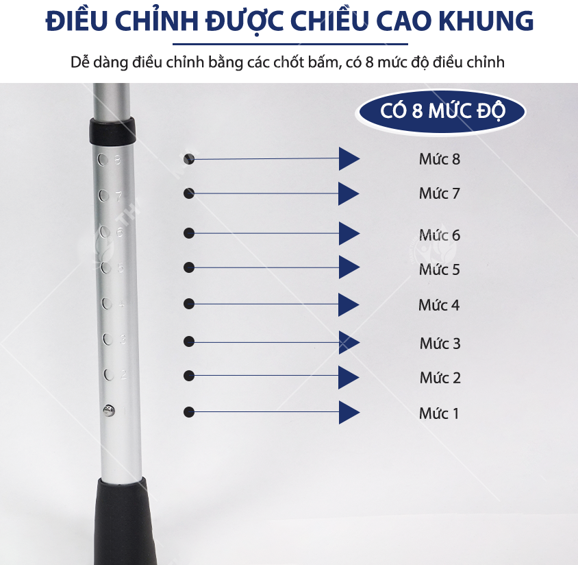 Khung Tập Đi Nhôm Bánh Lớn Lucass W-6 (W6)