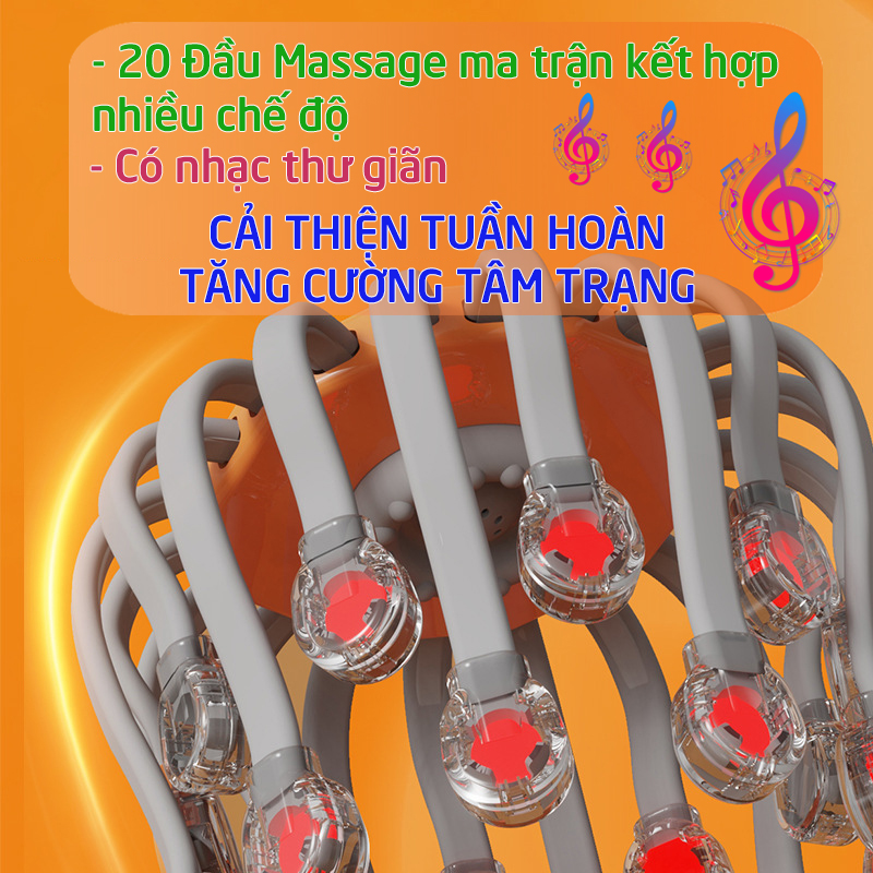 Máy Massage Đầu Bạch Tuột Octopus Head Massager