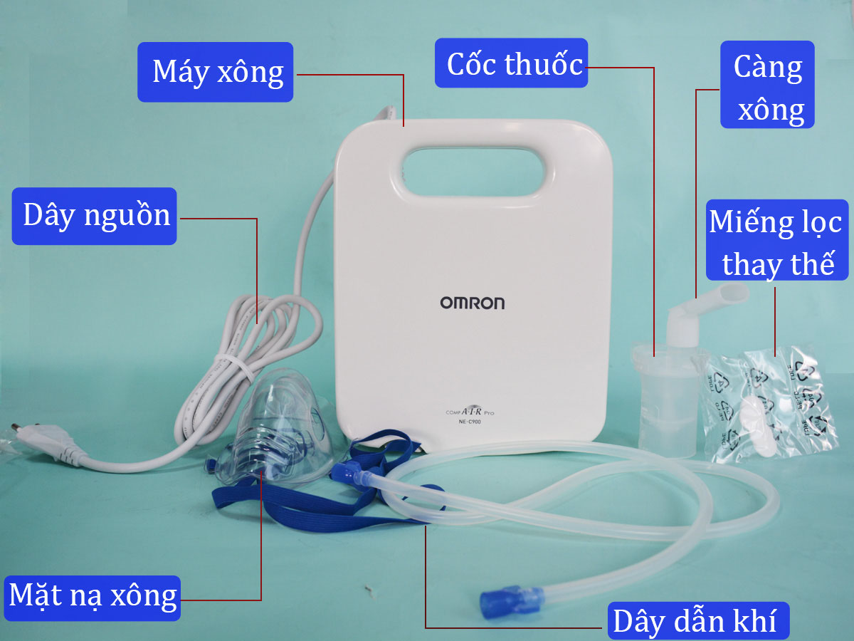 Máy Xông Khí Dung Mũi Họng Omron NE-C900 (C-900)