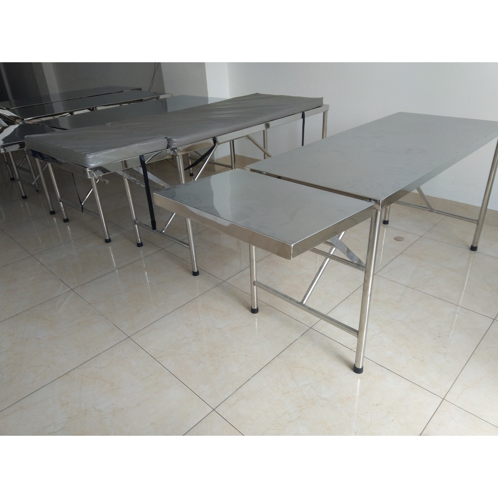 Giường Khám Bệnh, Bàn Siêu Âm Inox Việt Nam (Inox 201)