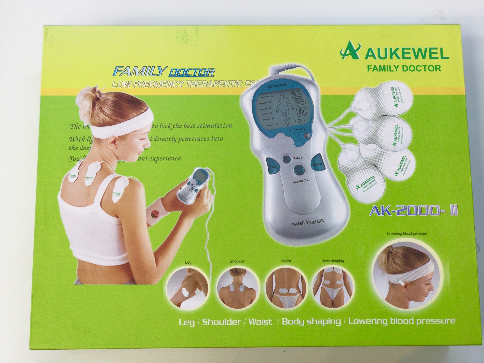 Máy Massage Xung Điện Aukewel AK-2000-II (4 Miếng Dán) - Mã mới: AK2000-IX