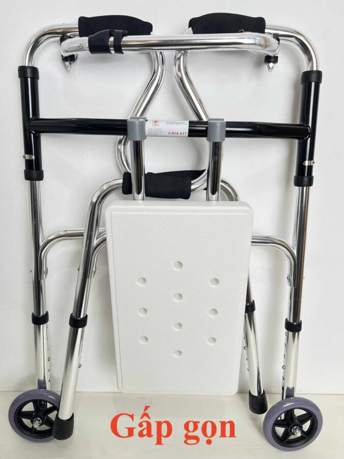 Khung Tập Đi 2 Bánh, 2 Tầng Tỳ Tay, Có Ghế GBM-037