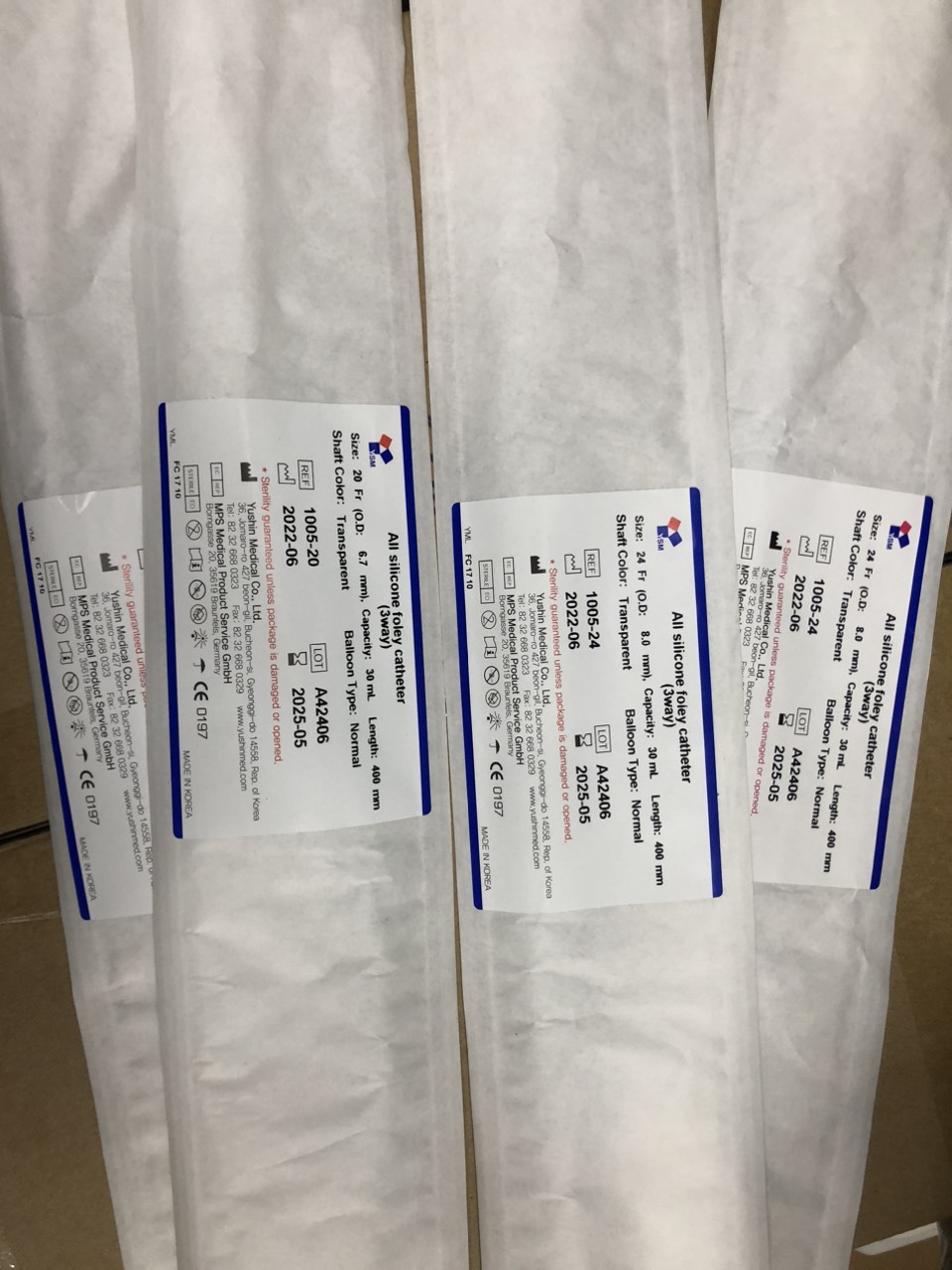 Dây Thông Tiểu 3 Nhánh Yushin Foley Silicon (Hàn Quốc)