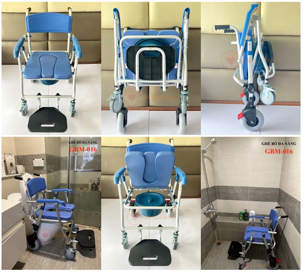 Ghế Bô Vệ Sinh Cao Cấp Đa Chức Năng, Có Thể Gấp Gọn GBM-016