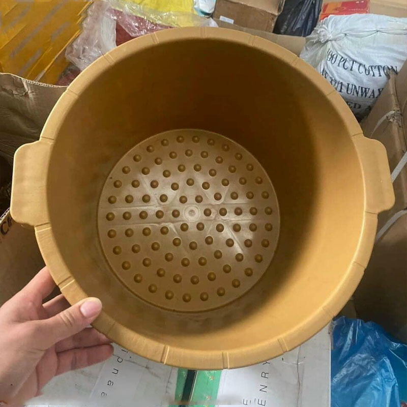 Chậu Ngâm Chân Nhựa (Loại Cao, Có Hạt Massage)