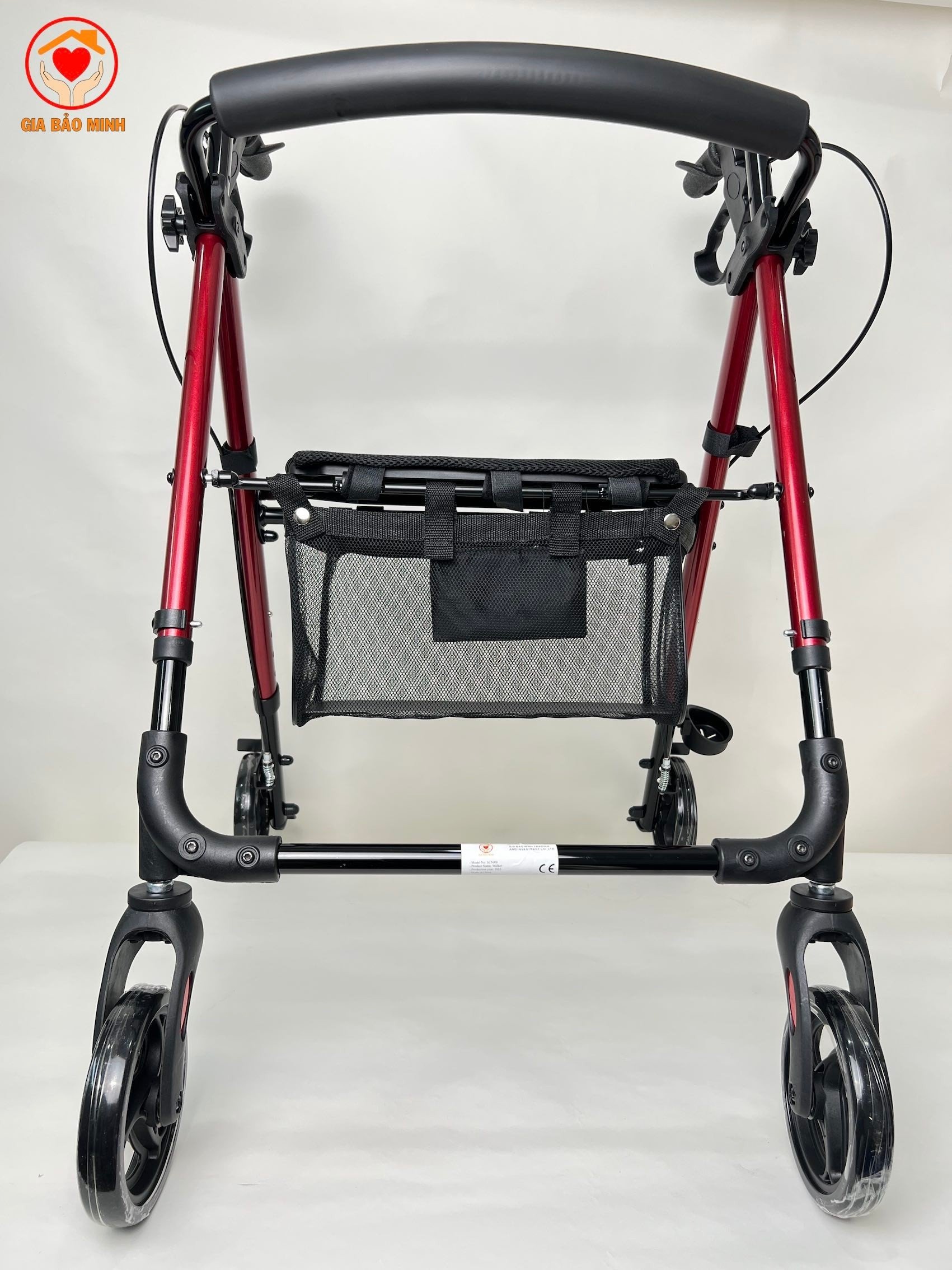 Xe Tập Đi 4 Bánh, Có Ghế, Thắng Tay, Giỏ Đựng GBM-035