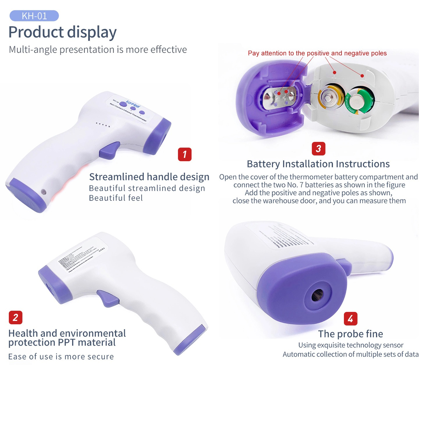 Nhiệt Kế Hồng Ngoại Đo Trán Konheal KH-01