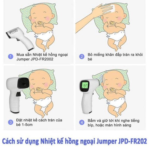 Nhiệt Kế Hồng Ngoại Đo Trán Jumper JPD-FR202 (FR-202)