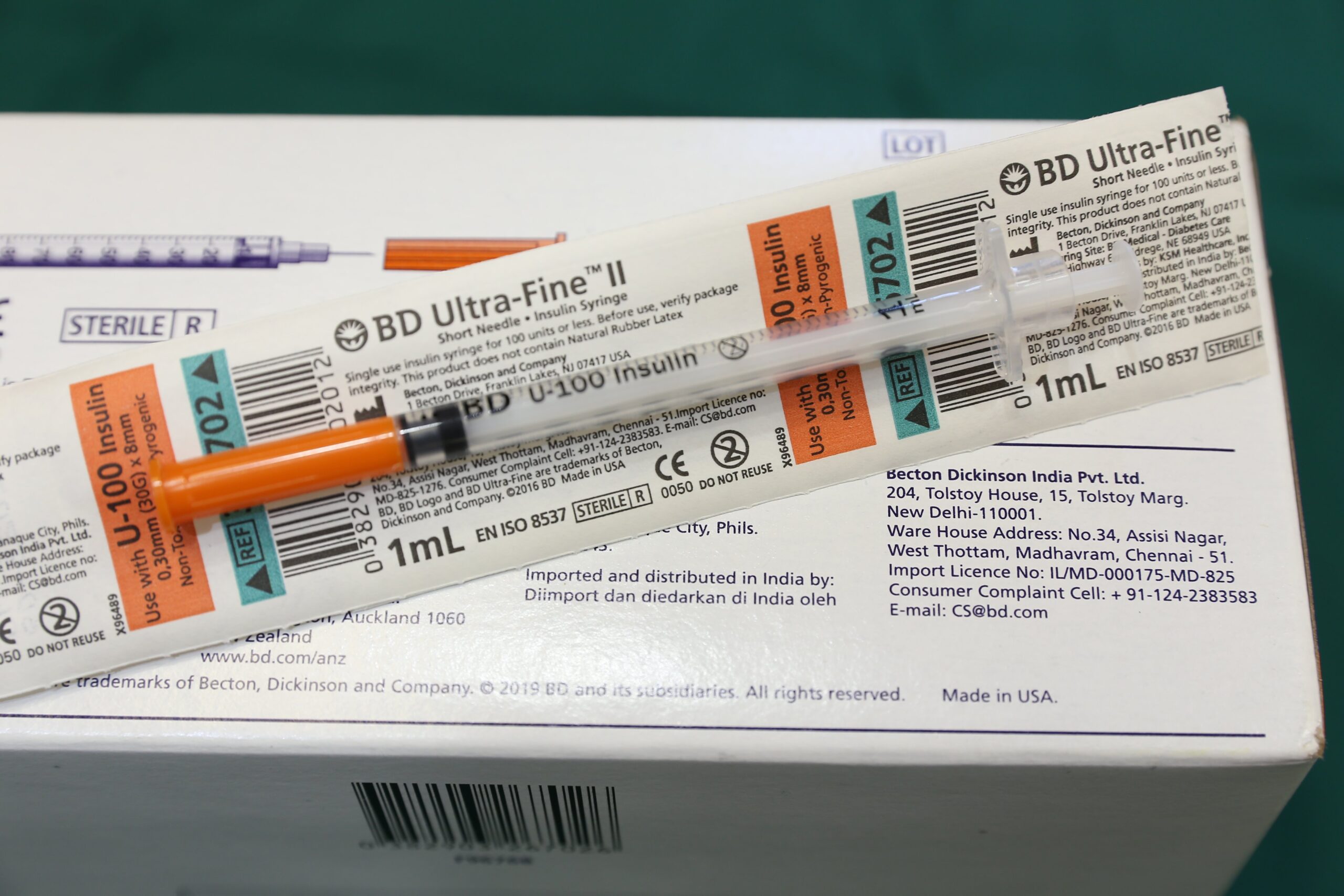 Bơm Tiêm Insulin Chích Tiểu Đường BD Ultra-Fine II (U-100 Insulin only)