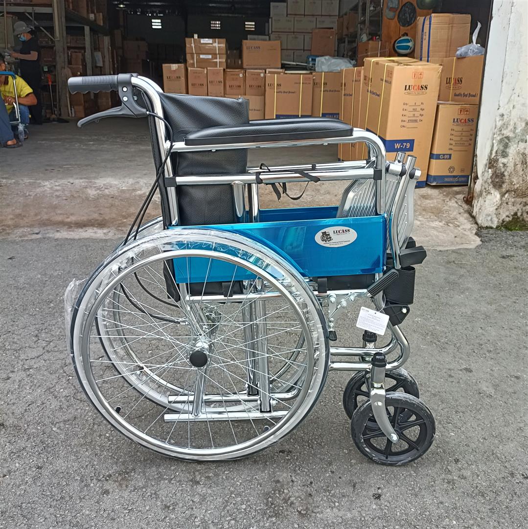 Xe Lăn Tay Có Bô Vệ Sinh, Đệm Simili, Có Thắng Lucass X-89 (X89)