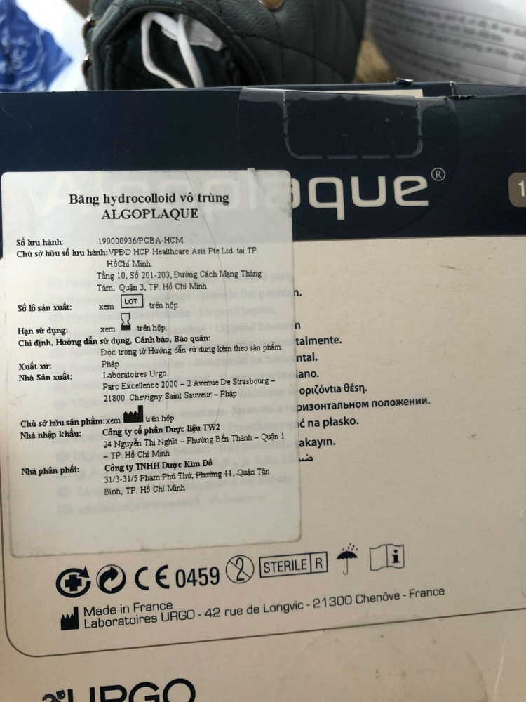 Băng Dán Chống Loét Urgo ALGOPLAQUE