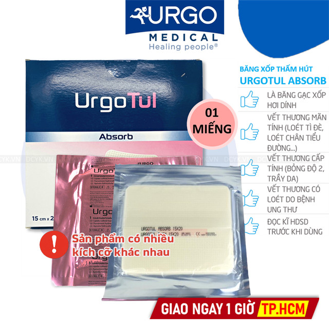Băng Xốp Thấm Hút Urgo URGOTUL ABSORB