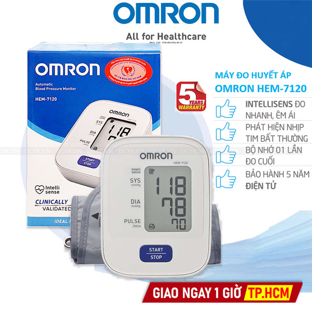 Máy Đo Huyết Áp Bắp Tay Omron HEM-7120