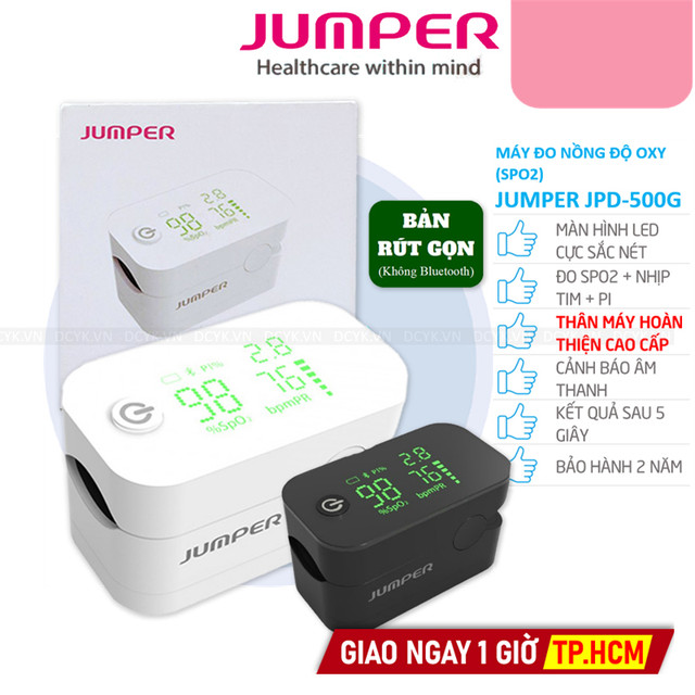 Máy Đo Nồng Độ Oxy (SPO2) JUMPER JPD-500G (Bản rút gọn không Bluetooth)