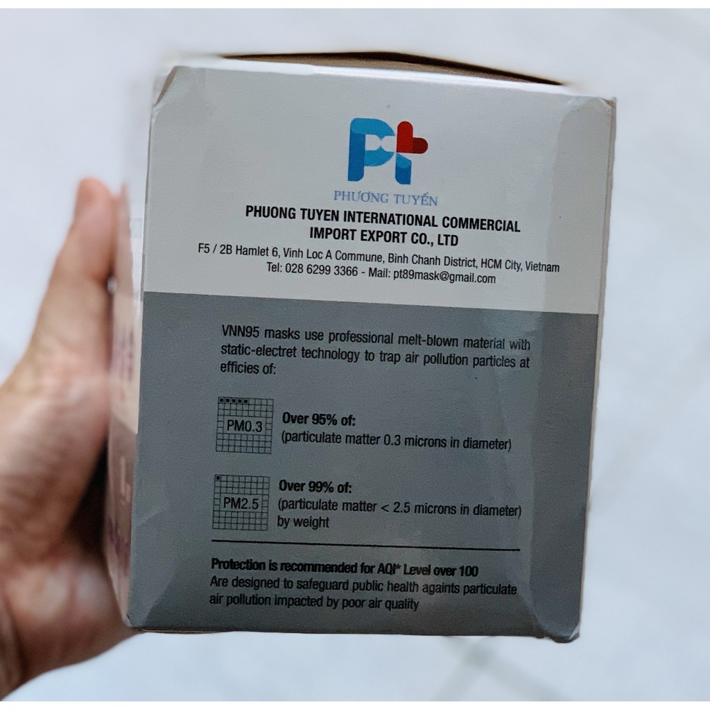 Khẩu Trang 3D PT Mask VNN95 (Có Van)