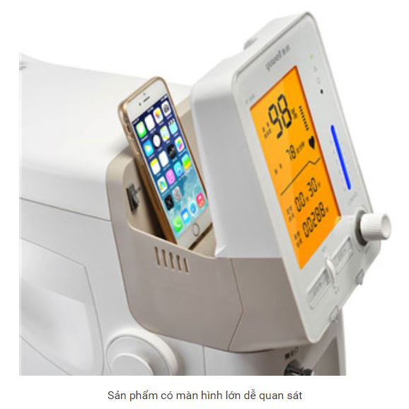 Máy Tạo Oxy Yuwell 9F-5AW (5 Lít, Có Xông, Có SPO2, Có Remote)