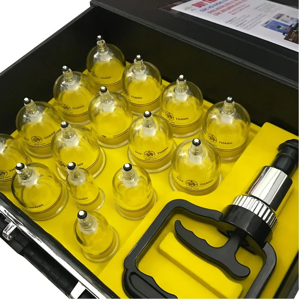 Bộ Giác Hơi Không Dùng Lửa Duy Thành Vali Đen 15 Ly