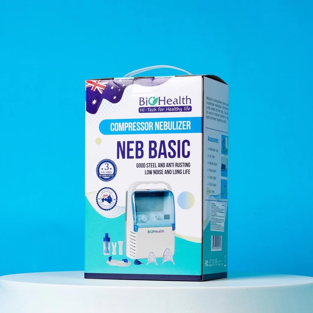 Máy Xông Khí Dung Mũi Họng Biohealth Neb Basic (Úc)