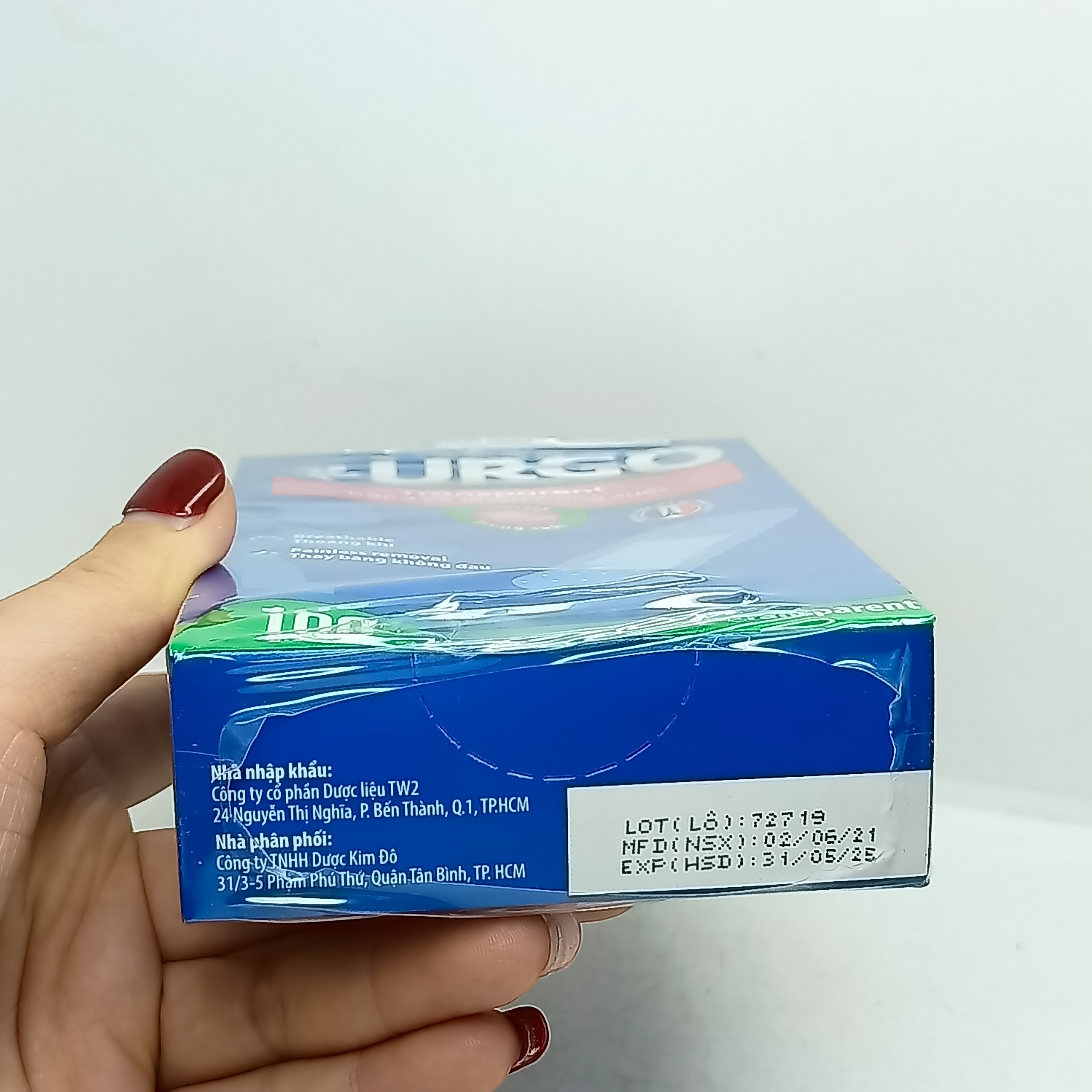 Băng Keo Cá Nhân Trong Suốt Urgo TRANSPARENT