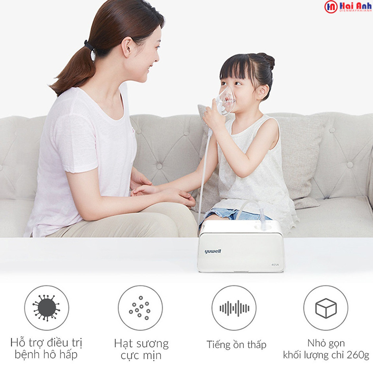 Máy Xông Khí Dung Mũi Họng Yuwell 405A