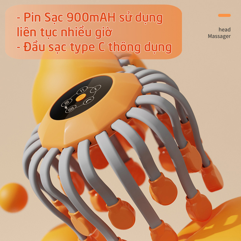 Máy Massage Đầu Bạch Tuột Octopus Head Massager