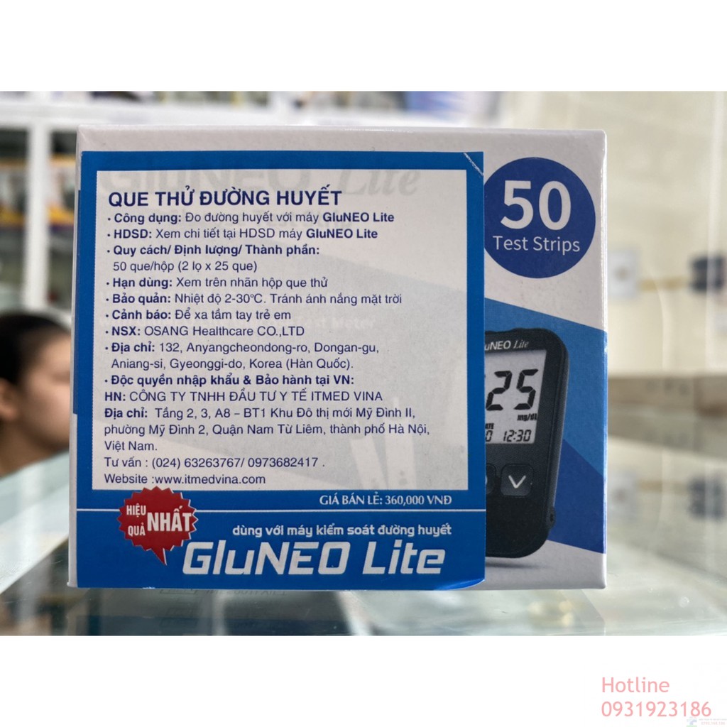 Que Thử Đường Huyết GluNeo Lite