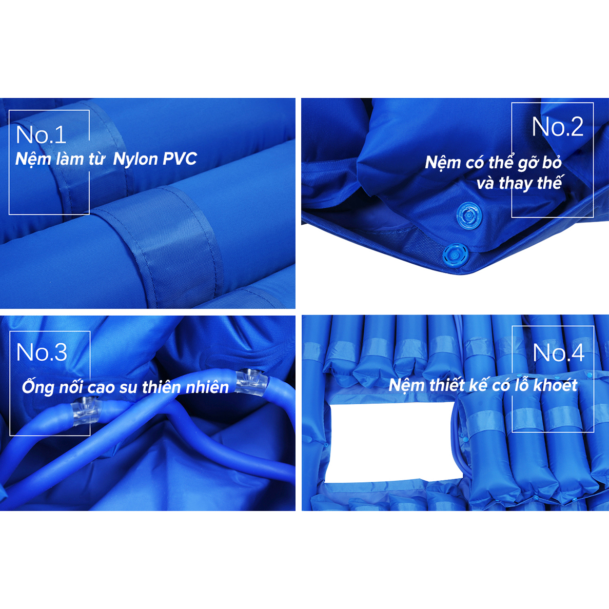 Nệm Hơi Chống Loét Có Khoét Lỗ Vệ Sinh UNICARE UC-BT2