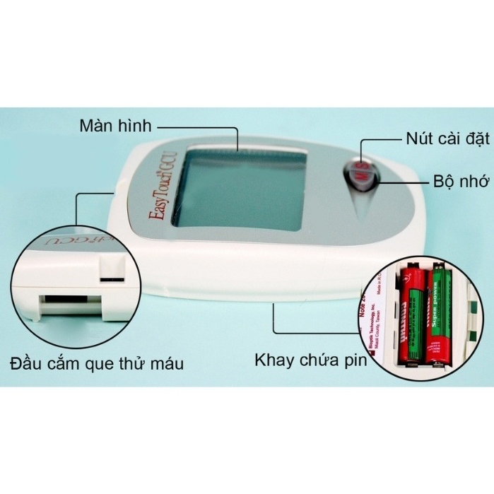 Máy Đo Đường Huyết, Cholesterol, Acid Uric (3 in 1) Easy Touch GCU ET322