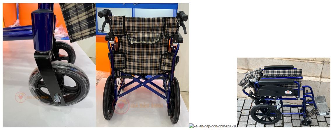 Xe Lăn Nhôm Bánh Nhỏ Cao Cấp GBM-026