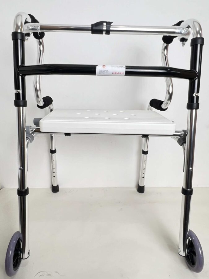 Khung Tập Đi 2 Bánh, 2 Tầng Tỳ Tay, Có Ghế GBM-037