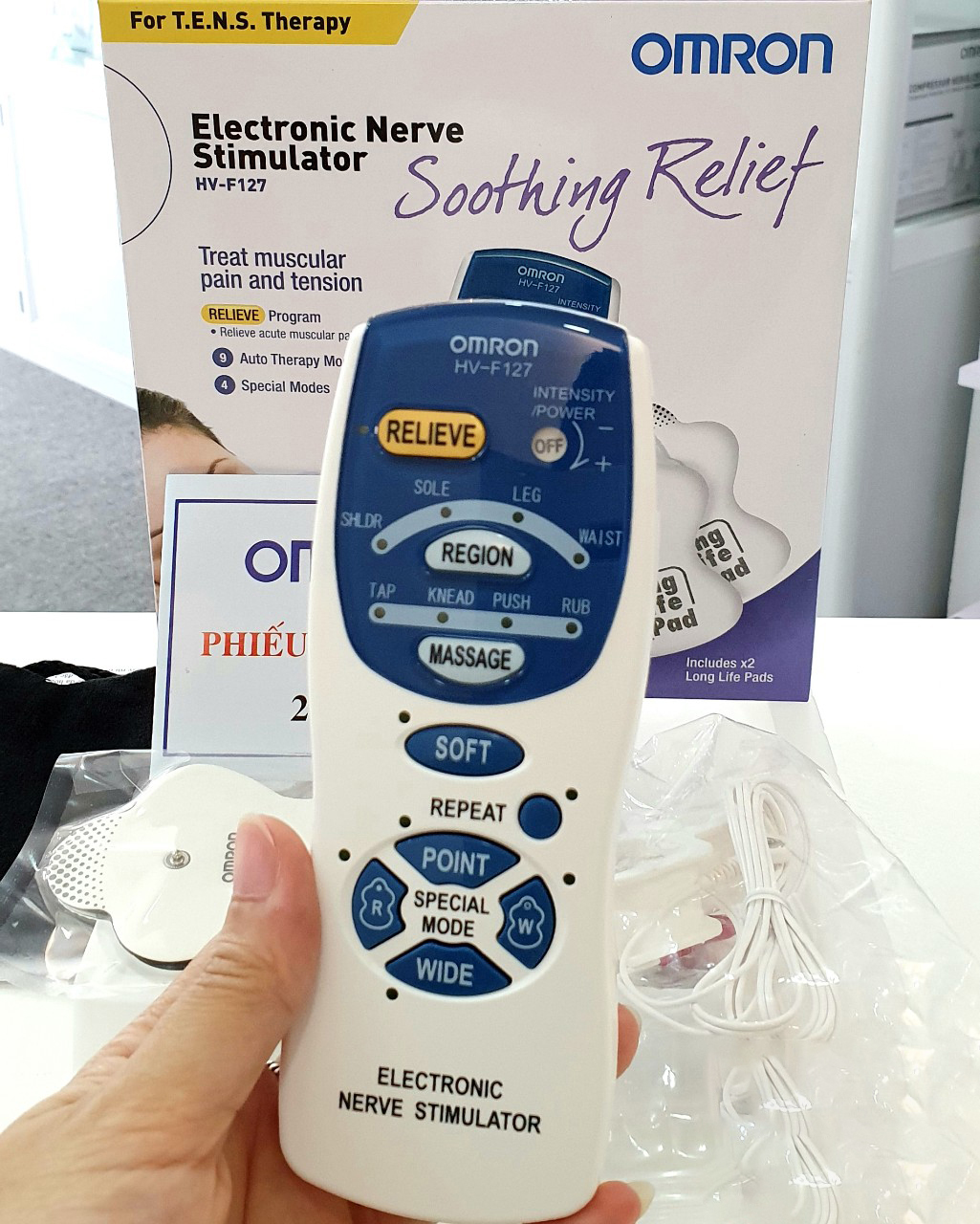 Máy Massage Xung Điện Omron HV-F127