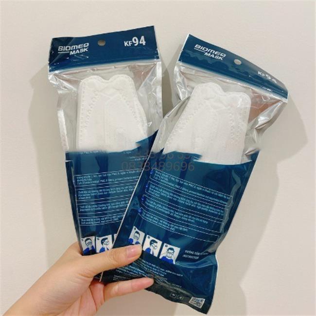 Khẩu Trang 4D Người Lớn KF94 BIOMEQ MASK+ (Gói 10 Cái)