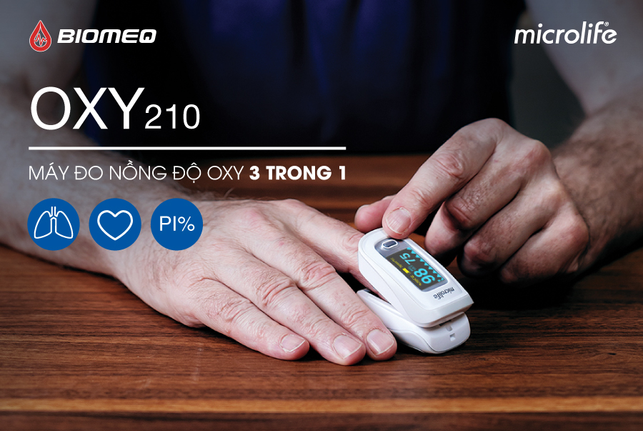 Máy Đo Nồng Độ Oxy (SPO2) Microlife OXY210 (OXY 210)