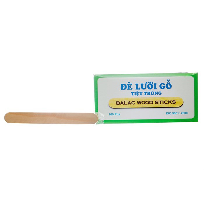 Que Đè Lưỡi Tiệt Trùng Balac Wood Sticks (Hộp 100)