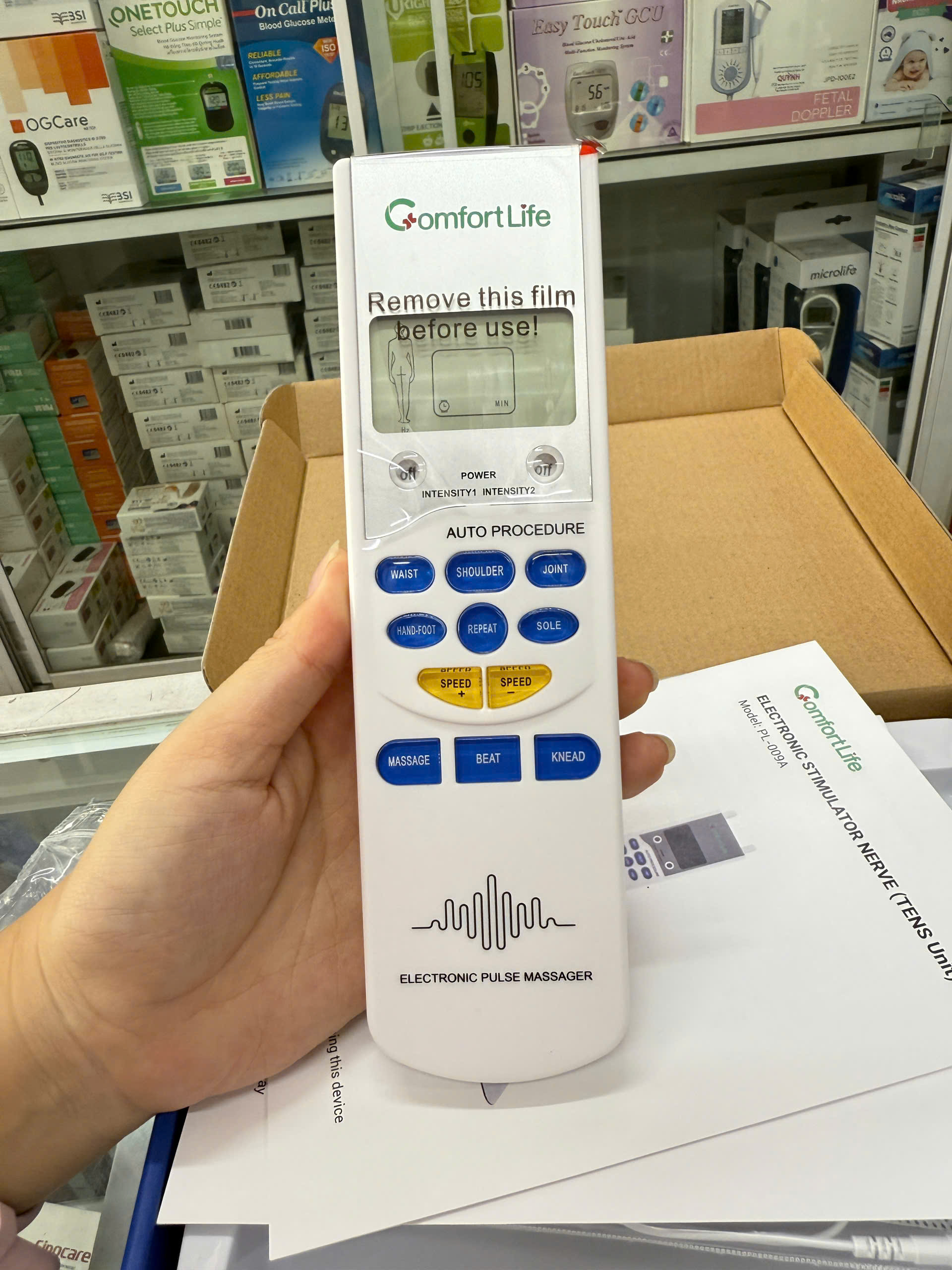 Máy Massage Xung Điện 4 Miếng Dán COMFORT LIFE PL-009A