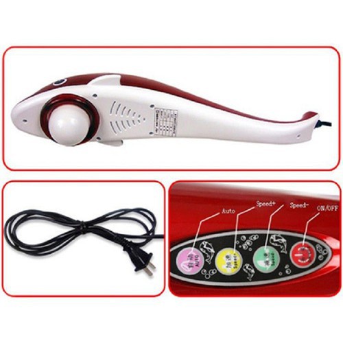 Máy Massage Cầm Tay Cá Heo Energy King LC-2002E (3 Đầu Silicon)