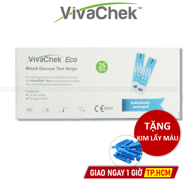 Que Thử Đường Huyết Vivachek ECO