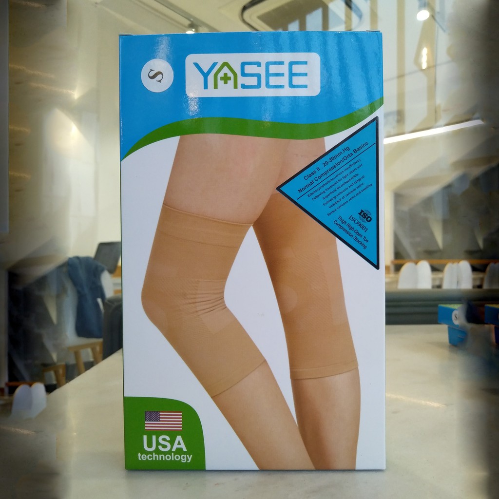 Vớ Y Khoa Đầu Gối Yasee (Màu Đen) (Hộp 1 Chiếc)