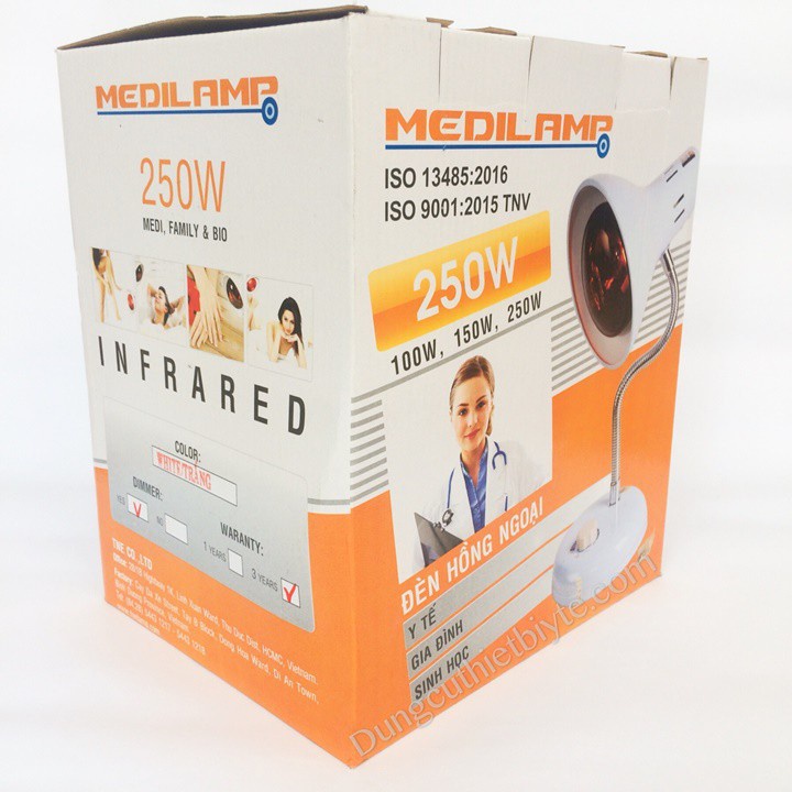 [KÈM BÓNG] Chân Đèn Hồng Ngoại Có Chiết Áp TNE MediLamp (Hộp Vàng)