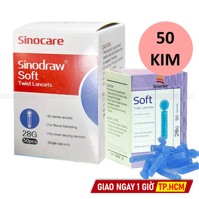 Kim Thử Đường Huyết Sinocare (Hộp 50 Kim)