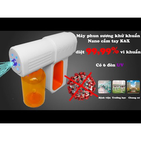 Máy Phun Sương Nano Khử Khuẩn Cầm Tay K6X Atomizer