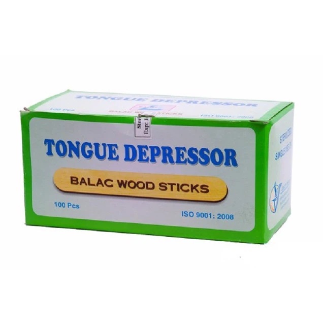 Que Đè Lưỡi Tiệt Trùng Balac Wood Sticks (Hộp 100)