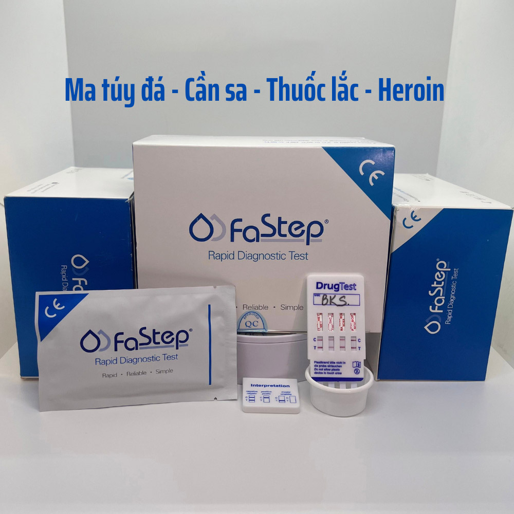 Bộ Kit Test Xét Nghiệm Nhanh Chất Gây Nghiện Bằng Nước Tiểu FASTEP