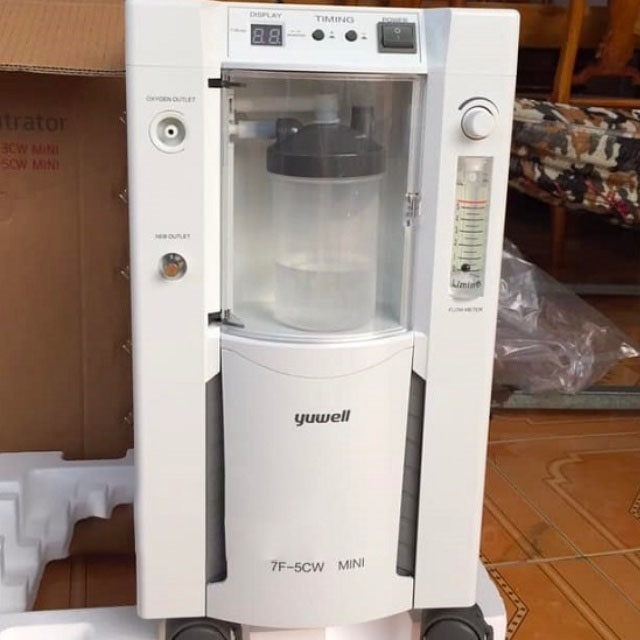 Máy Tạo Oxy Yuwell 7F-5CW Mini (5 Lít, Có Xông)