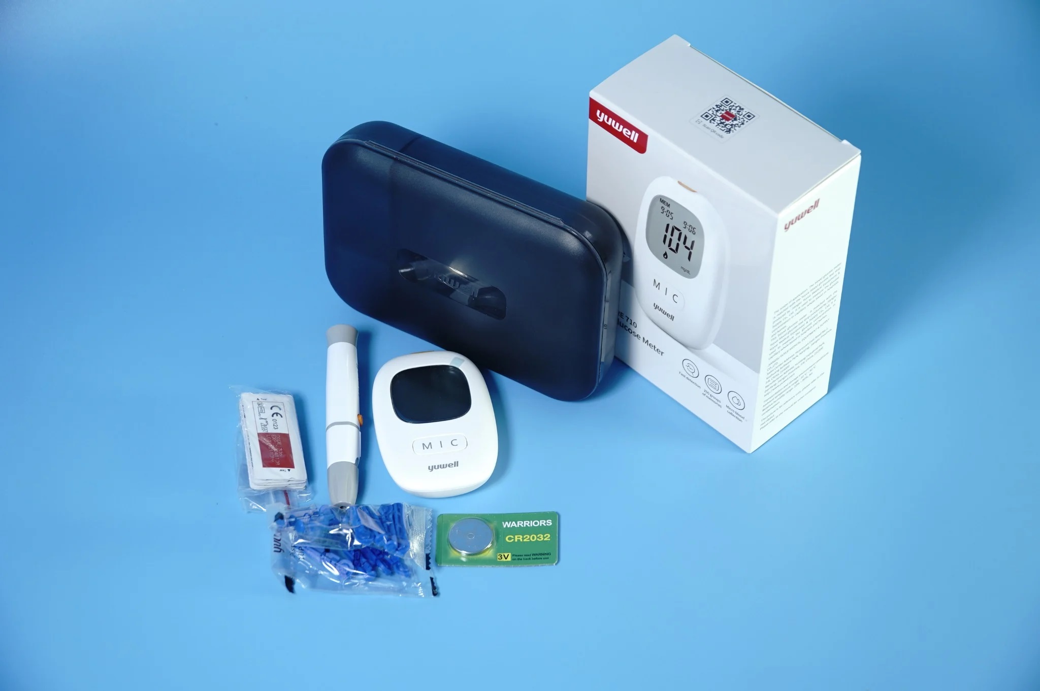 [TẶNG QUE, KIM, CỒN] Máy Đo Đường Huyết Yuwell Accusure 710 (New) (MG) (+50 Que, Kim, Cồn)